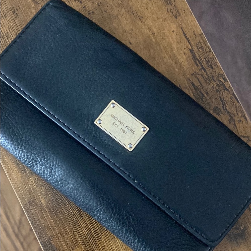 Michael Kors Black Leather Wallet